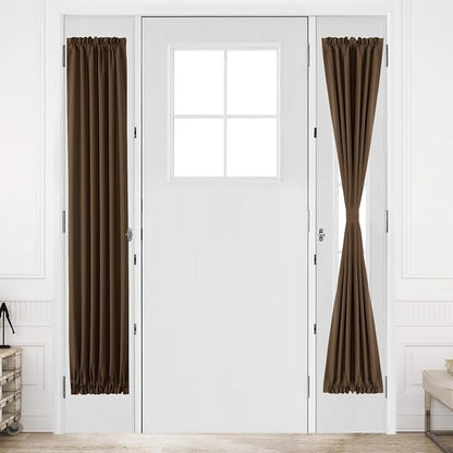 DWCN French Door Curtains – Rod Pocket Thermal Blackout Curtain by DWCN