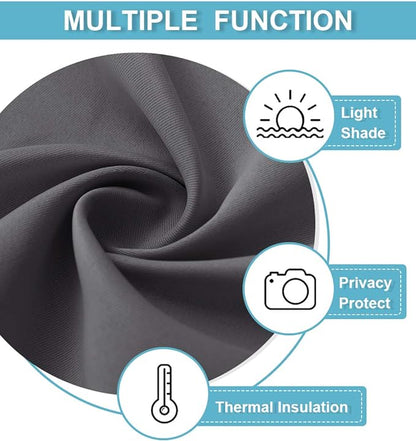 RYB HOME Blackout Curtains for Living Room, Room Darkening Small Window - Image 6