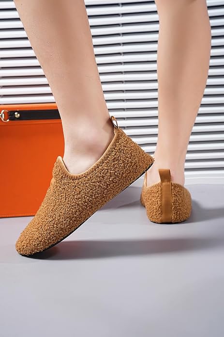 Adult Indoor House Slippers Socks Lightweight Non Slip Grip House Home Shoes - Image 5