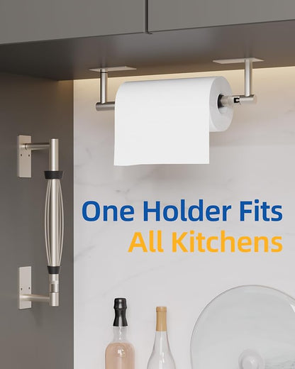 RUACQ Paper Towel Holder Under Cabinet, One Hand Tearing Paper Towel Holder - Image 7