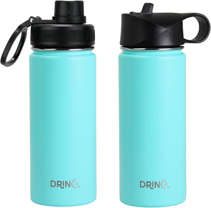 DRINCO Stainless Steel Water Bottle Spout Lid Vacuum Insulated Double Wall - Image 3
