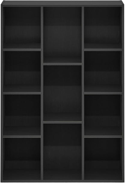 Furinno LUDER Book Shelf, 11-Cube Bookshelf, Reversible Bookcase, 9.4 x 29.1 x - Image 7
