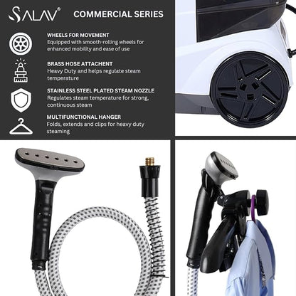 SALAV® Heavy Duty Smart Auto Shut-off Commercial Full-Size Garment Steamer - Image 8