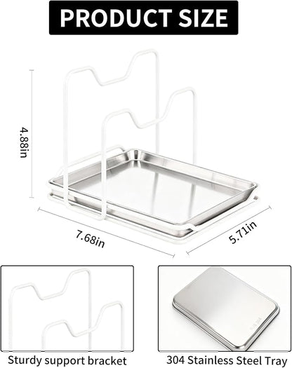 Pot Lid Holder While Cooking, 304 Stainless Steel Spoon Rest - Image 2