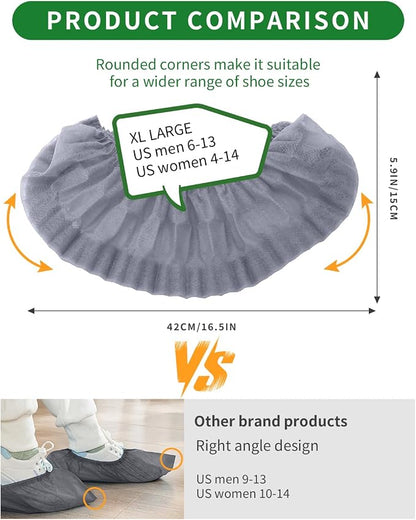50Pcs Non-Woven Shoe Covers Disposable Non Slip - Image 5