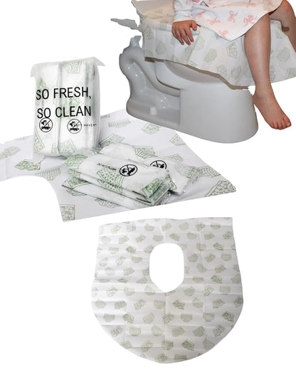 Happy Haven Toilet Seat Covers Disposable, Toddlers & Adults, Portable by HappyHaven