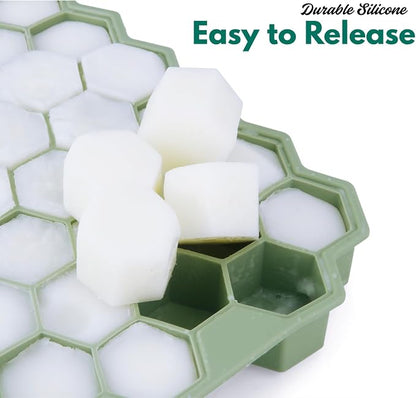2 Pack Small Silicone Ice Cube Trays - Image 5