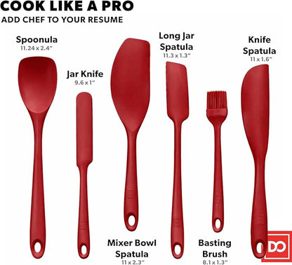 DI ORO 6-Piece Silicone Spatula Set - Image 3