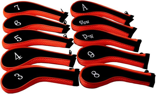 Sword &Shield sports Neoprene Zipper Golf Club Iron Head Covers Iron Covers - Image 2