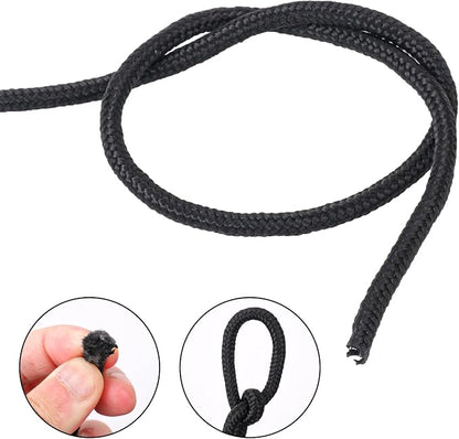 328 Feet 1/4 Inch Black Polyester Rope, 6mm Polypropylene Utility Rope - Image 3