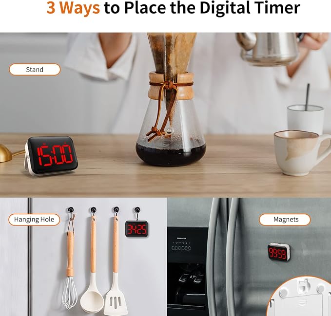 VOCOO Magnetic Kitchen Timer for Cooking - Image 6
