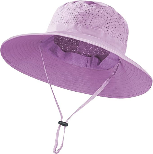 Rosoz Sun Hat for Men Women Boonie Bucket Hat Wide Brim Breathable Cooling Fishing Hats Safari Beach Garden UV Protection