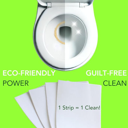 Natural Toilet Bowl Cleaner Strips, Eco-friendly, Septic Safe, Removes Odors & - Image 2