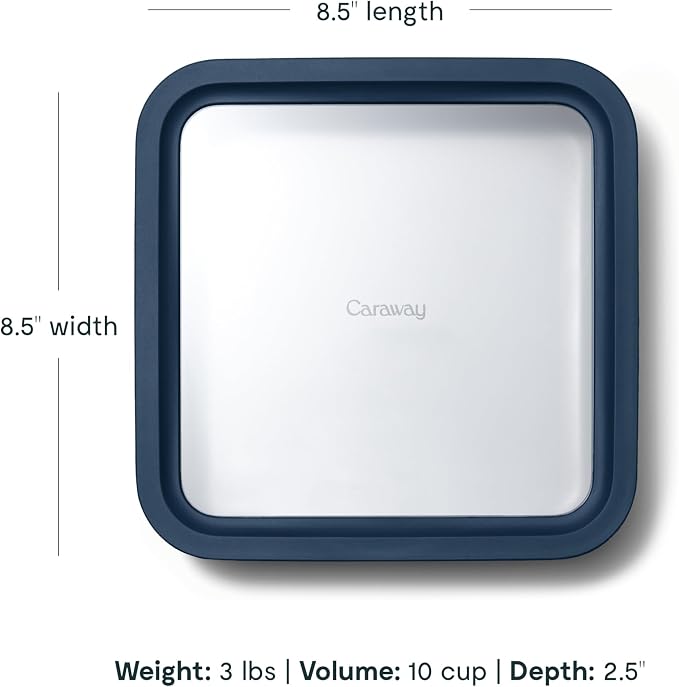 Caraway 6pc Glass Food Storage Set – 10 Cup Food Containers - Image 3