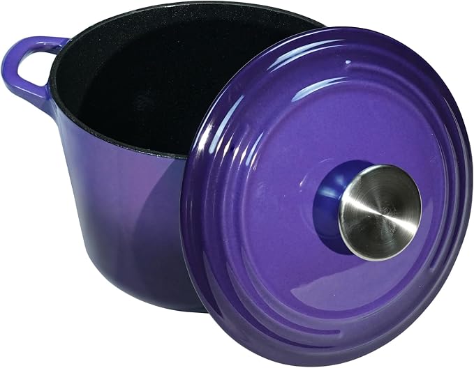 Flavehc Dutch Oven Pot with Lid 2.8 qt Cast Iron Dutch Oven - Image 5