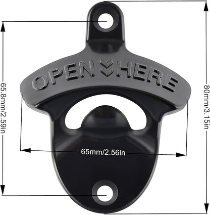 Wall Mounted Bottle Opener, Bulk Post Mount Soda Cap Opener - Image 5