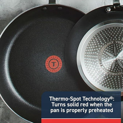T-Fal Experience Non Stick Fry Pan Set 3 Piece, 12 Inch Induction Oven Broiler - Image 3