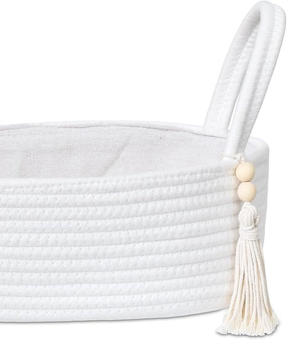 ABenkle Small Storage Basket, Jute Rope Woven Toilet Paper Tray Organizer - Image 3