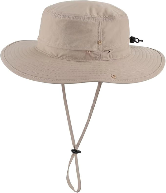 Connectyle Sun Hat for Men Women Outdoor UV Protection Safari Hat for Fishing Hiking Gardening Breathable Cowboy Hat UPF50