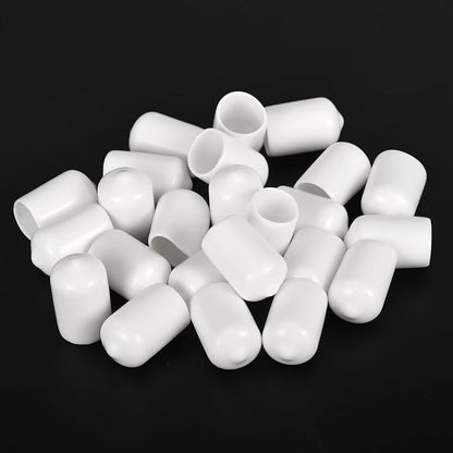 uxcell 20pcs Rubber End Caps 13mm ID Vinyl Round End Cap Cover Screw Thread - Image 4