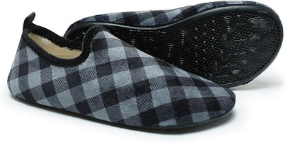 QZKDM Lightweight Slip on Grip Indoor House Slippers Barefoot Non Slip Home - Image 5