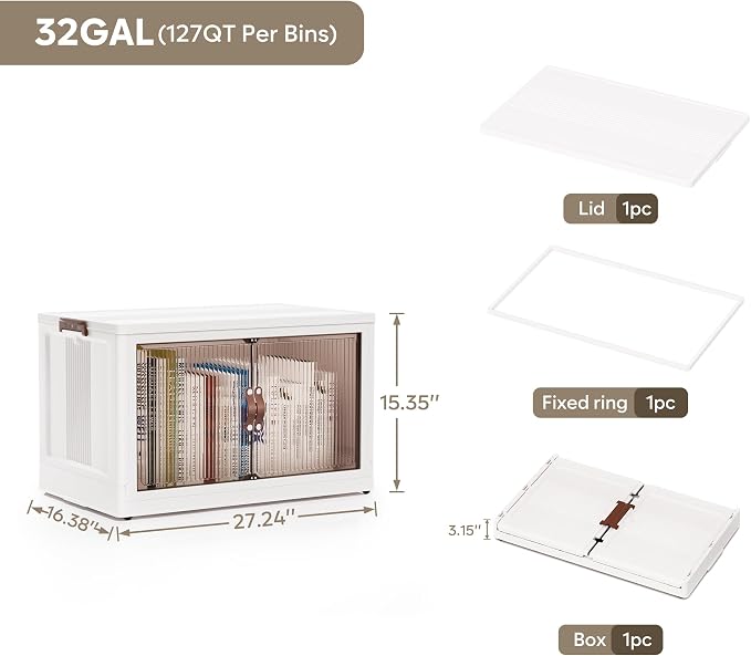 Jalove 30Gal Large Storage Bins - Image 2