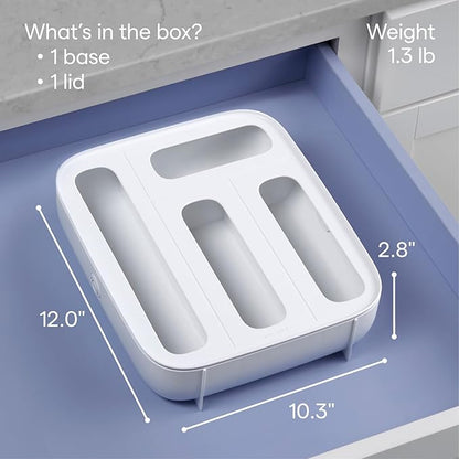 YouCopia StoraBag Drawer Food Bags Dispenser, Plastic Sandwich Bag Organizer - Image 4
