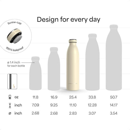 LARS NYSØM Stainless Steel Insulated Water Bottle 12oz 17oz 25oz 34oz 51oz | - Image 4