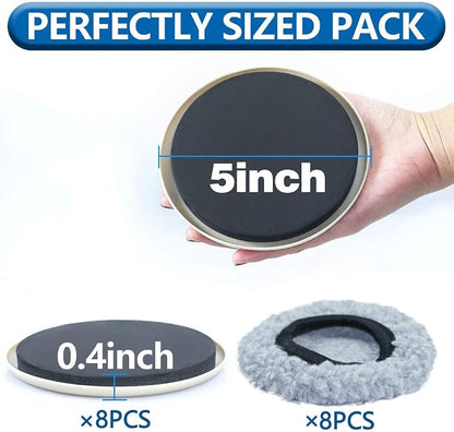 Furniture Sliders Multi-Surface 2-in-1 Reusable Moving Pads - Image 2