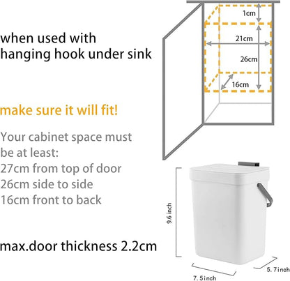 stonespace Small Kitchen Trash Can - Image 7