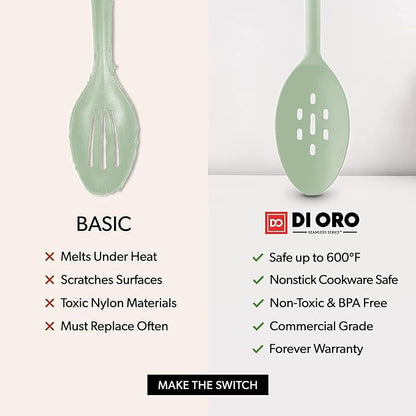 DI ORO Silicone Spoons for Cooking - Image 7