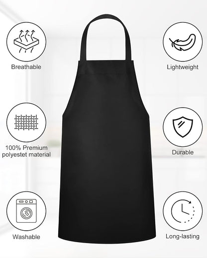 Foaincore 36 Pack Bib Aprons Bulk Plain Aprons - Image 3