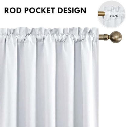 DWCN White Room Darkening Curtains - Image 3