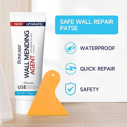 Drywall Repair Kit, Spackle Wall Repair Kit, 3 Pack Wall Mending Agent Putty - Image 3