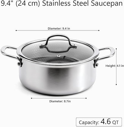 4.6 Qt Stainless Steel Stock Pot - Image 7