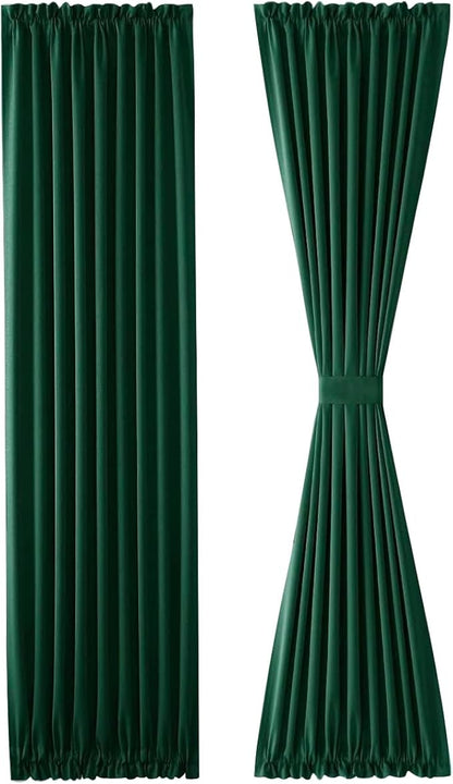 DWCN French Door Curtains – Rod Pocket Thermal Blackout Curtain - Image 7