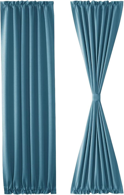 DWCN French Door Curtains – Rod Pocket Thermal Blackout Curtain - Image 7