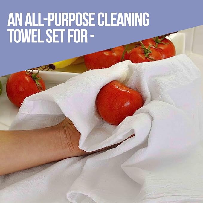 Flour Sack Towels| Tea Towel for Crafts| Kitchen Dish Cotton Blank Towel for - Image 3