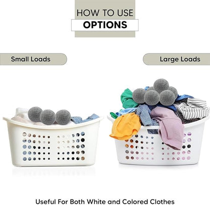 RAYTRADE Wool Dryer Balls 6-Pack 100% Made of Organic New Zealand Wool Reduces - Image 4