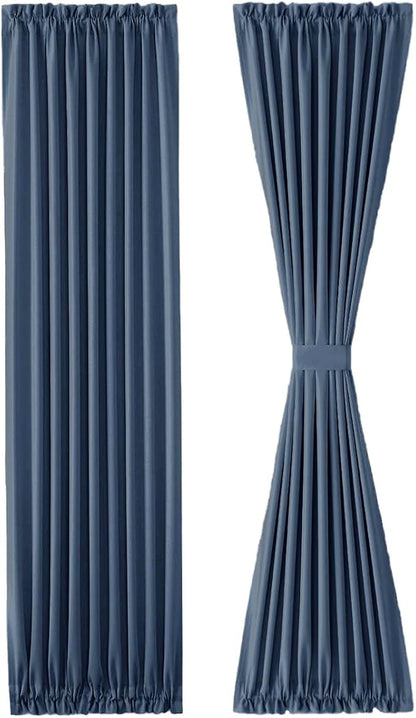 DWCN French Door Curtains – Rod Pocket Thermal Blackout Curtain - Image 7