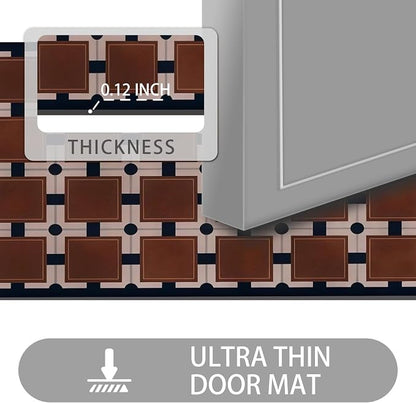 Ultra Thin Door Mat Indoor Entrance, 1/10 in Thin Door Mats - Image 2
