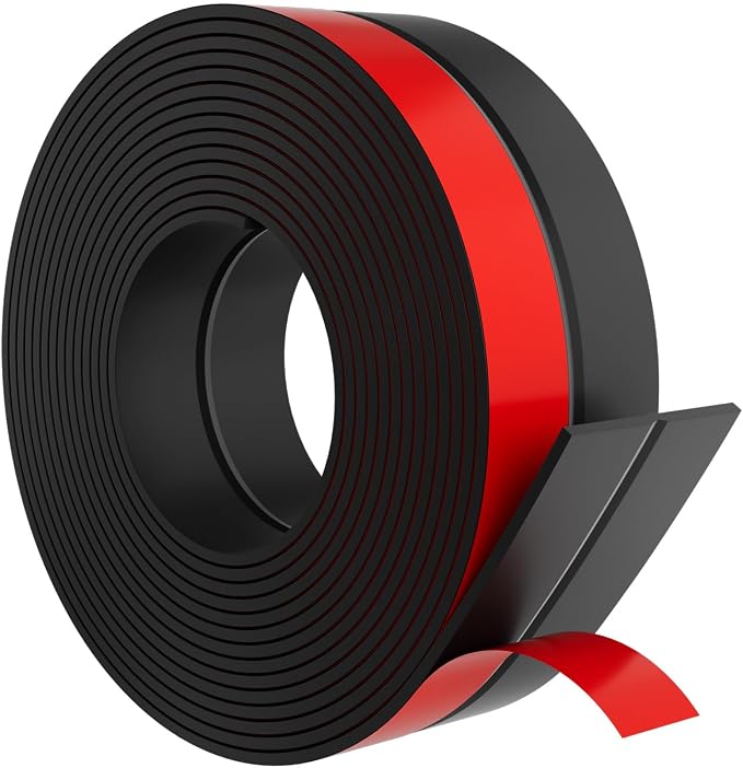 Heavy-Duty 20 ft x 1 in Weather Stripping, Door Draft Stopper Silicone Seal by Elvone