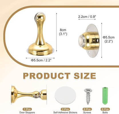MECCANIXITY Magnetic Door Stoppers Stainless Steel Door Stops, Wall Floor - Image 2