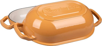 VORRINGARD Enameled Cast Iron Sourdough Bread Oven, Dutch Oven, Loaf Cast Iron - Image 4