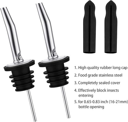 Pafusen 12 Pack Liquor Bottle Pourers, Liquor Pour Spout - Image 2