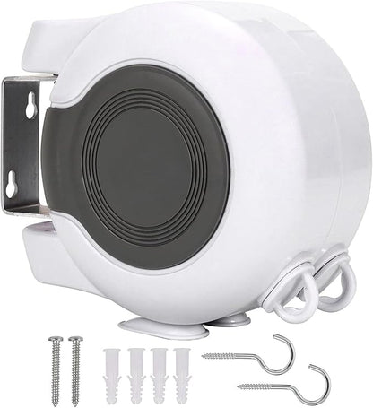 Retractable Double Clothesline – 49 ft x 2 Heavy Duty Clothes Line by HOXSURY