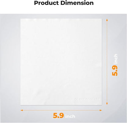 K&F CONCEPT 20 Pack Microfiber Cleaning Cloths, 6x6in Glasses Cleaning Cloths - Image 6