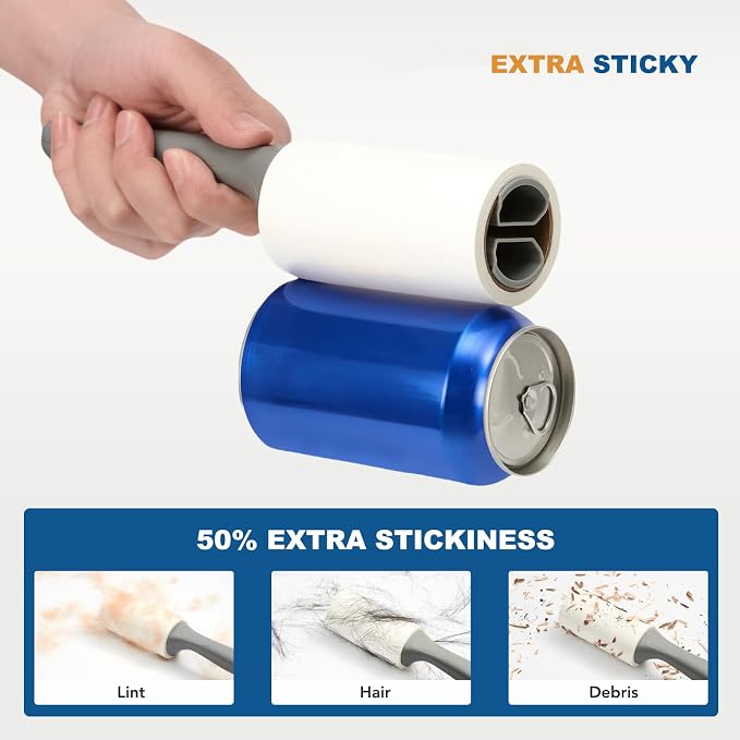 Extra Sticky Lint Roller for Pet Hair, Pet Hair Remover - Image 3