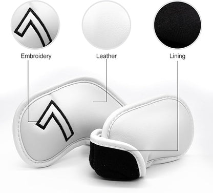 Montela Golf Iron Covers, Golf Iron Head Covers Leather Golf Iron Covers Set - Image 5