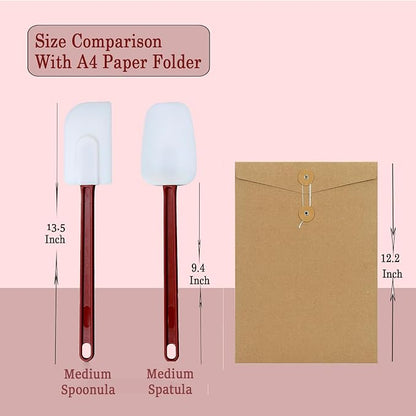 14 INCH Silicone Spatulas Heat Resistant Heavy Duty Rubber Spatulas Commercial - Image 5